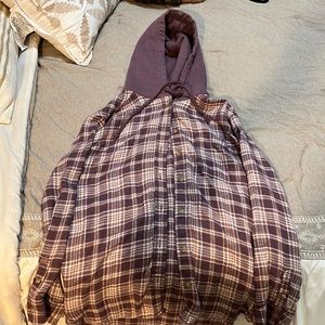 Womens Hooded flannel